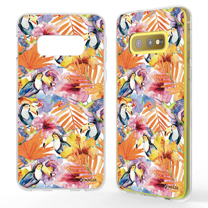 NALIA Handyhülle kompatibel mit Samsung Galaxy S10e, Slim Silikon Hülle Motiv Case Cover Crystal Schutzhülle, Durchsichtig Etui Handy-Tasche Backcover Transparent Bumper