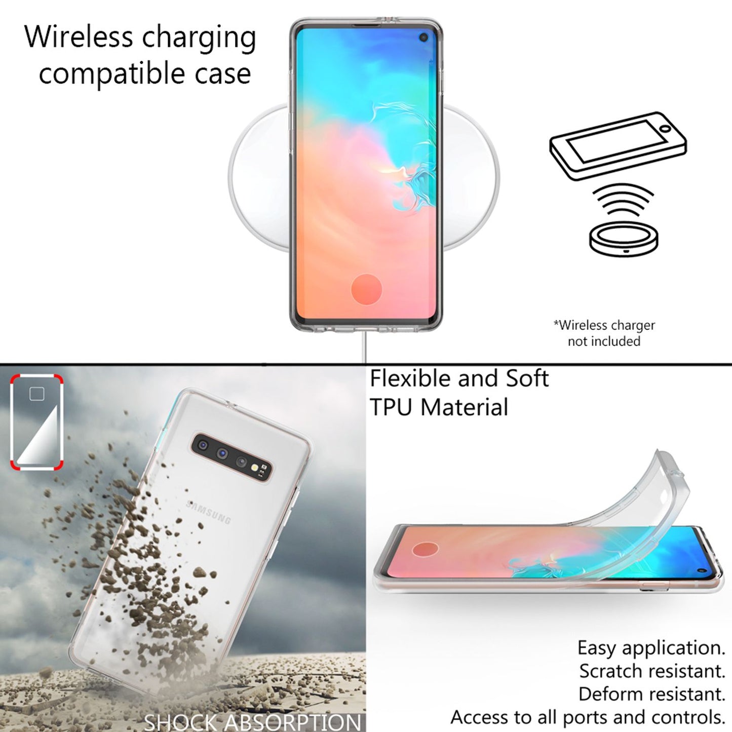 NALIA 360° Hülle für Samsung Galaxy S10 – Vorne & Hinten Schutz – 360GUARD (Full-Body Case) – Marke aus Berlin
