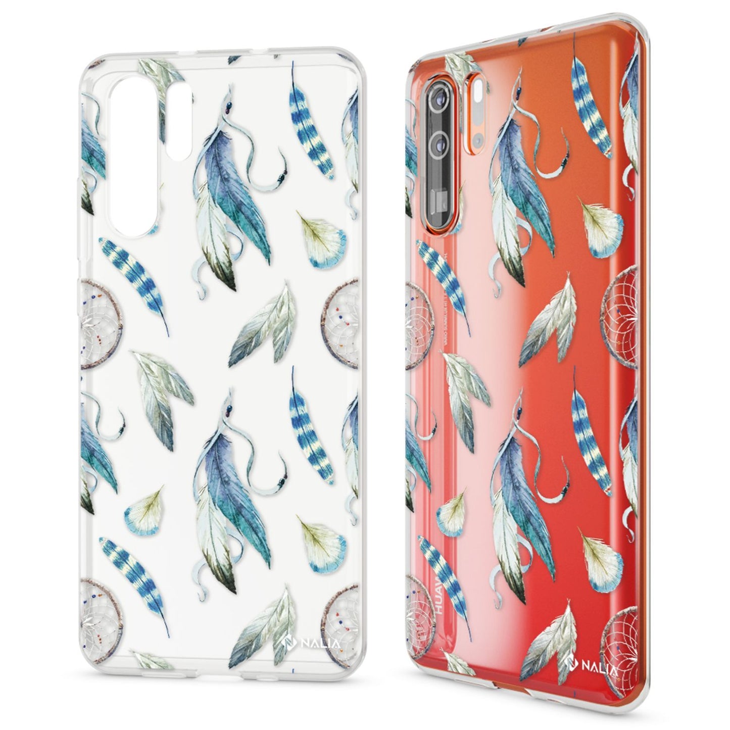 NALIA Hülle kompatibel mit Huawei P30 Pro, Motiv Handyhülle Ultra-Slim Silikon Case Crystal Cover Schutzhülle Durchsichtig, Dünne Handy-Tasche Backcover Transparent Bumper