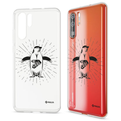 NALIA Hülle kompatibel mit Huawei P30 Pro, Motiv Handyhülle Ultra-Slim Silikon Case Crystal Cover Schutzhülle Durchsichtig, Dünne Handy-Tasche Backcover Transparent Bumper