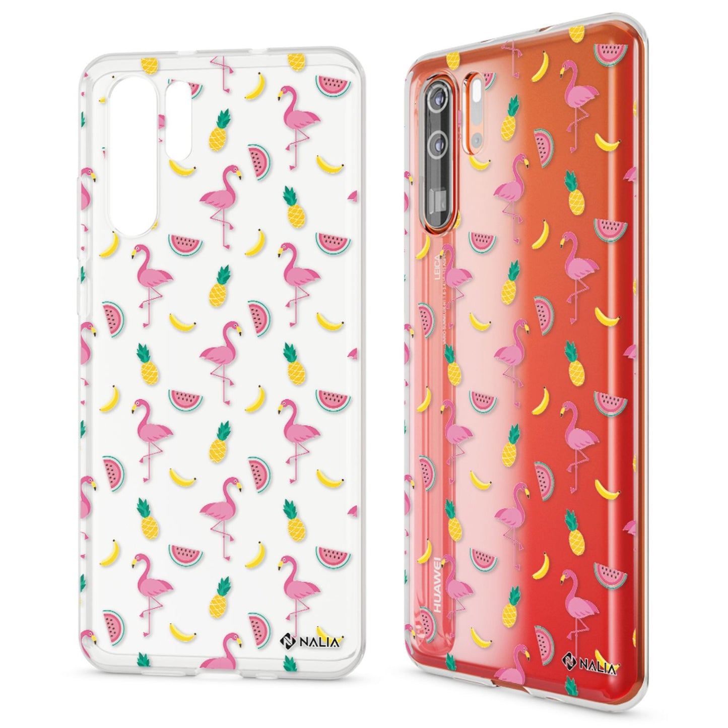NALIA Hülle kompatibel mit Huawei P30 Pro, Motiv Handyhülle Ultra-Slim Silikon Case Crystal Cover Schutzhülle Durchsichtig, Dünne Handy-Tasche Backcover Transparent Bumper