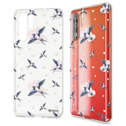 NALIA Hülle kompatibel mit Huawei P30 Pro, Motiv Handyhülle Ultra-Slim Silikon Case Crystal Cover Schutzhülle Durchsichtig, Dünne Handy-Tasche Backcover Transparent Bumper