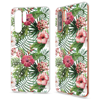 NALIA Hülle kompatibel mit Huawei P30 Pro, Motiv Handyhülle Ultra-Slim Silikon Case Crystal Cover Schutzhülle Durchsichtig, Dünne Handy-Tasche Backcover Transparent Bumper
