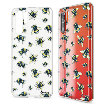 NALIA Hülle kompatibel mit Huawei P30 Pro, Motiv Handyhülle Ultra-Slim Silikon Case Crystal Cover Schutzhülle Durchsichtig, Dünne Handy-Tasche Backcover Transparent Bumper