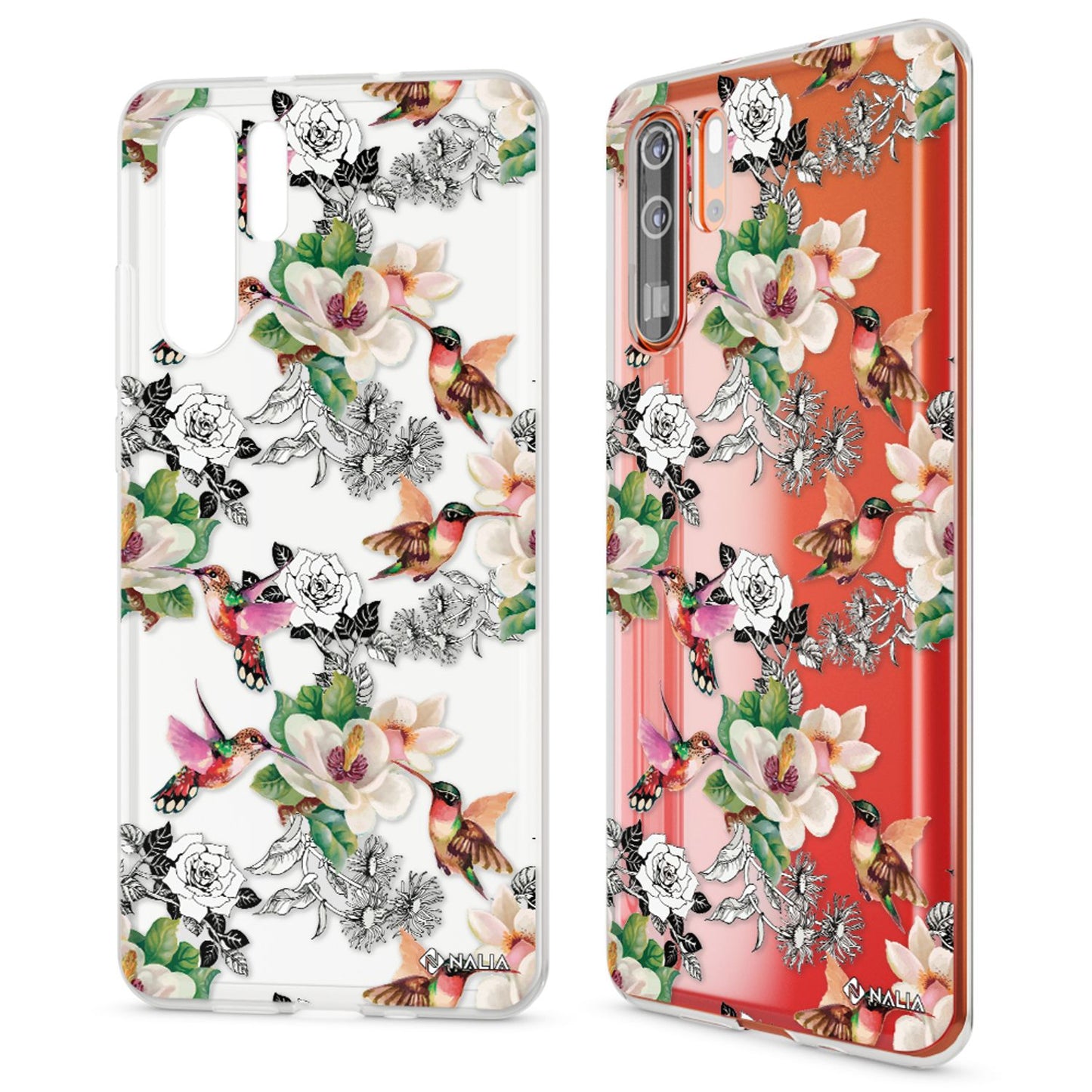 NALIA Hülle kompatibel mit Huawei P30 Pro, Motiv Handyhülle Ultra-Slim Silikon Case Crystal Cover Schutzhülle Durchsichtig, Dünne Handy-Tasche Backcover Transparent Bumper
