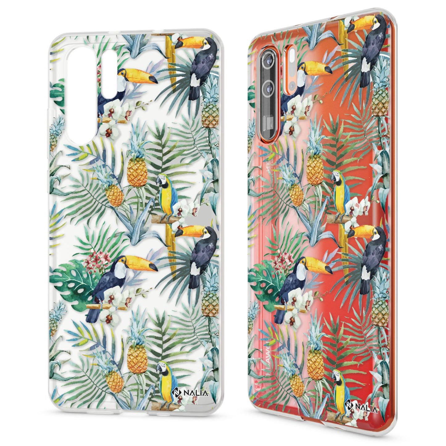 NALIA Hülle kompatibel mit Huawei P30 Pro, Motiv Handyhülle Ultra-Slim Silikon Case Crystal Cover Schutzhülle Durchsichtig, Dünne Handy-Tasche Backcover Transparent Bumper