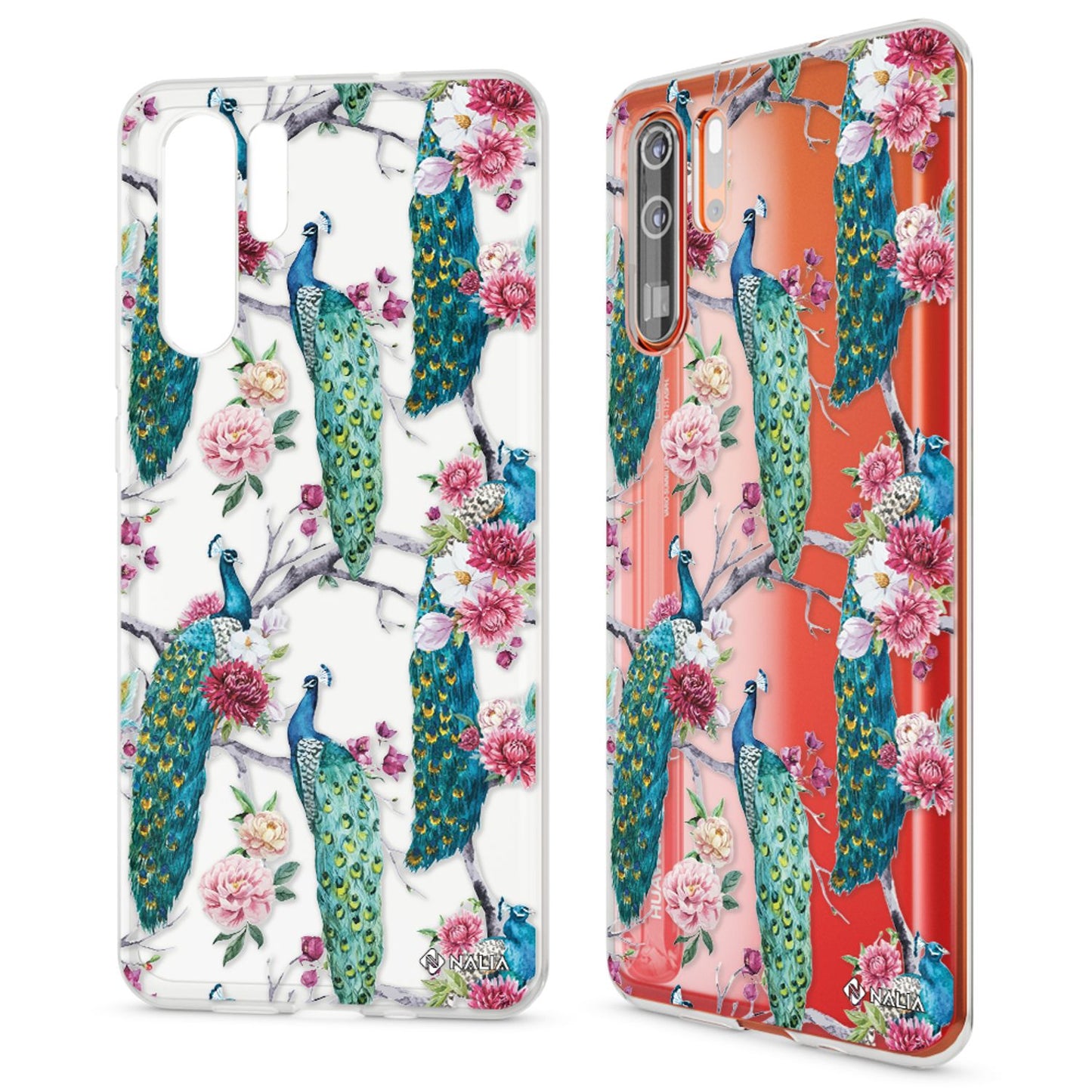 NALIA Hülle kompatibel mit Huawei P30 Pro, Motiv Handyhülle Ultra-Slim Silikon Case Crystal Cover Schutzhülle Durchsichtig, Dünne Handy-Tasche Backcover Transparent Bumper