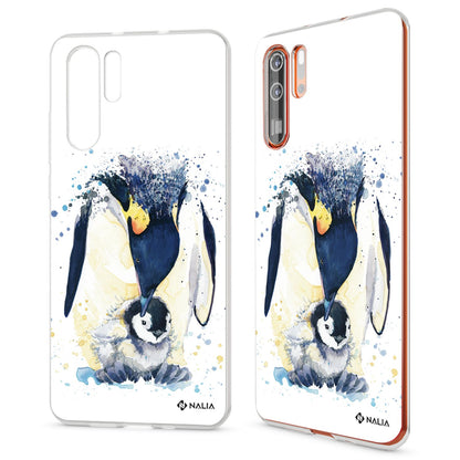 NALIA Hülle kompatibel mit Huawei P30 Pro, Motiv Handyhülle Ultra-Slim Silikon Case Crystal Cover Schutzhülle Durchsichtig, Dünne Handy-Tasche Backcover Transparent Bumper