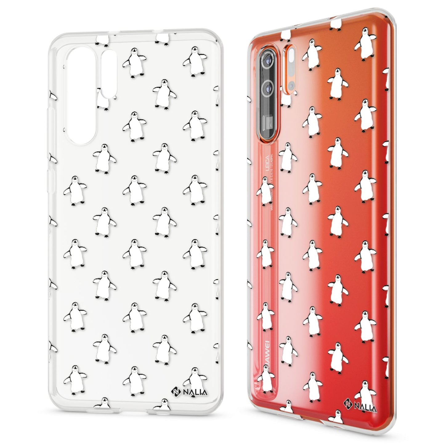 NALIA Hülle kompatibel mit Huawei P30 Pro, Motiv Handyhülle Ultra-Slim Silikon Case Crystal Cover Schutzhülle Durchsichtig, Dünne Handy-Tasche Backcover Transparent Bumper