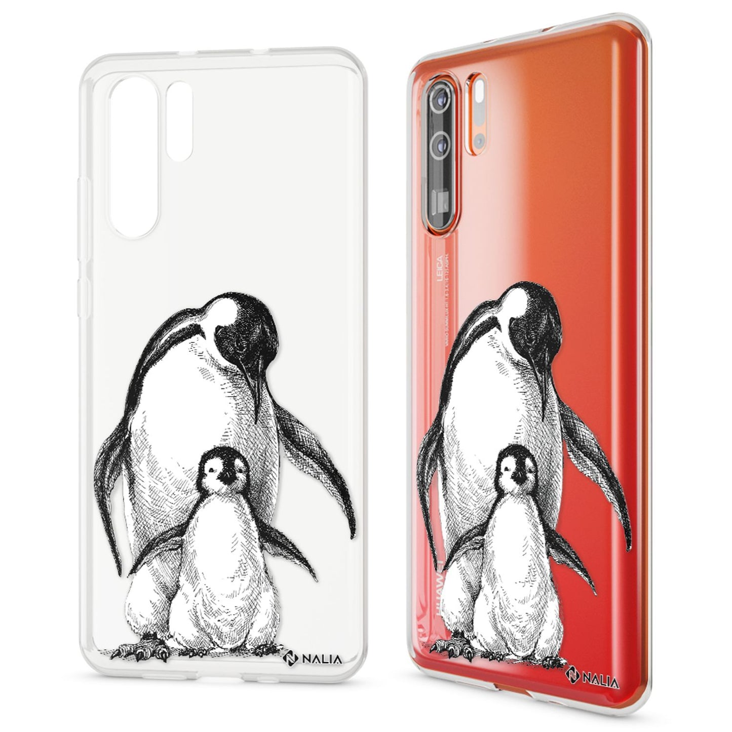NALIA Hülle kompatibel mit Huawei P30 Pro, Motiv Handyhülle Ultra-Slim Silikon Case Crystal Cover Schutzhülle Durchsichtig, Dünne Handy-Tasche Backcover Transparent Bumper