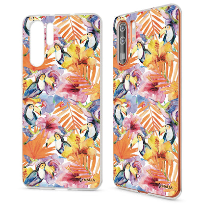 NALIA Hülle kompatibel mit Huawei P30 Pro, Motiv Handyhülle Ultra-Slim Silikon Case Crystal Cover Schutzhülle Durchsichtig, Dünne Handy-Tasche Backcover Transparent Bumper