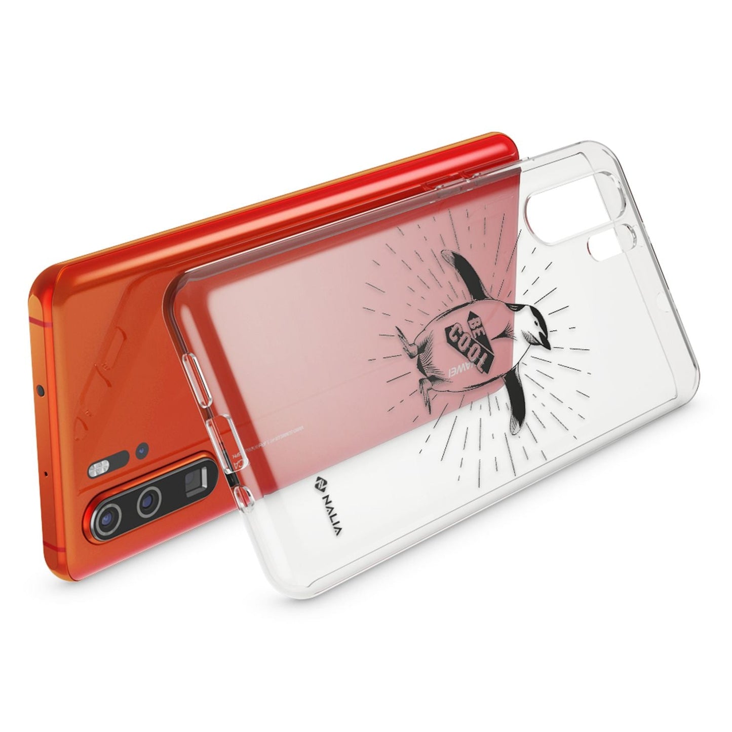 NALIA Hülle kompatibel mit Huawei P30 Pro, Motiv Handyhülle Ultra-Slim Silikon Case Crystal Cover Schutzhülle Durchsichtig, Dünne Handy-Tasche Backcover Transparent Bumper