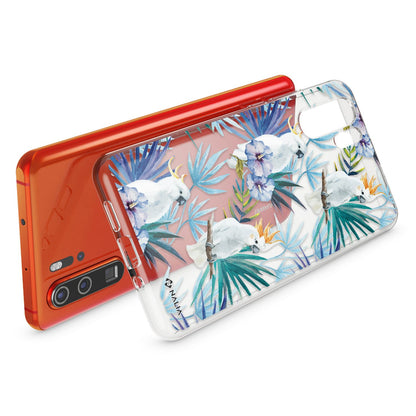 NALIA Hülle kompatibel mit Huawei P30 Pro, Motiv Handyhülle Ultra-Slim Silikon Case Crystal Cover Schutzhülle Durchsichtig, Dünne Handy-Tasche Backcover Transparent Bumper