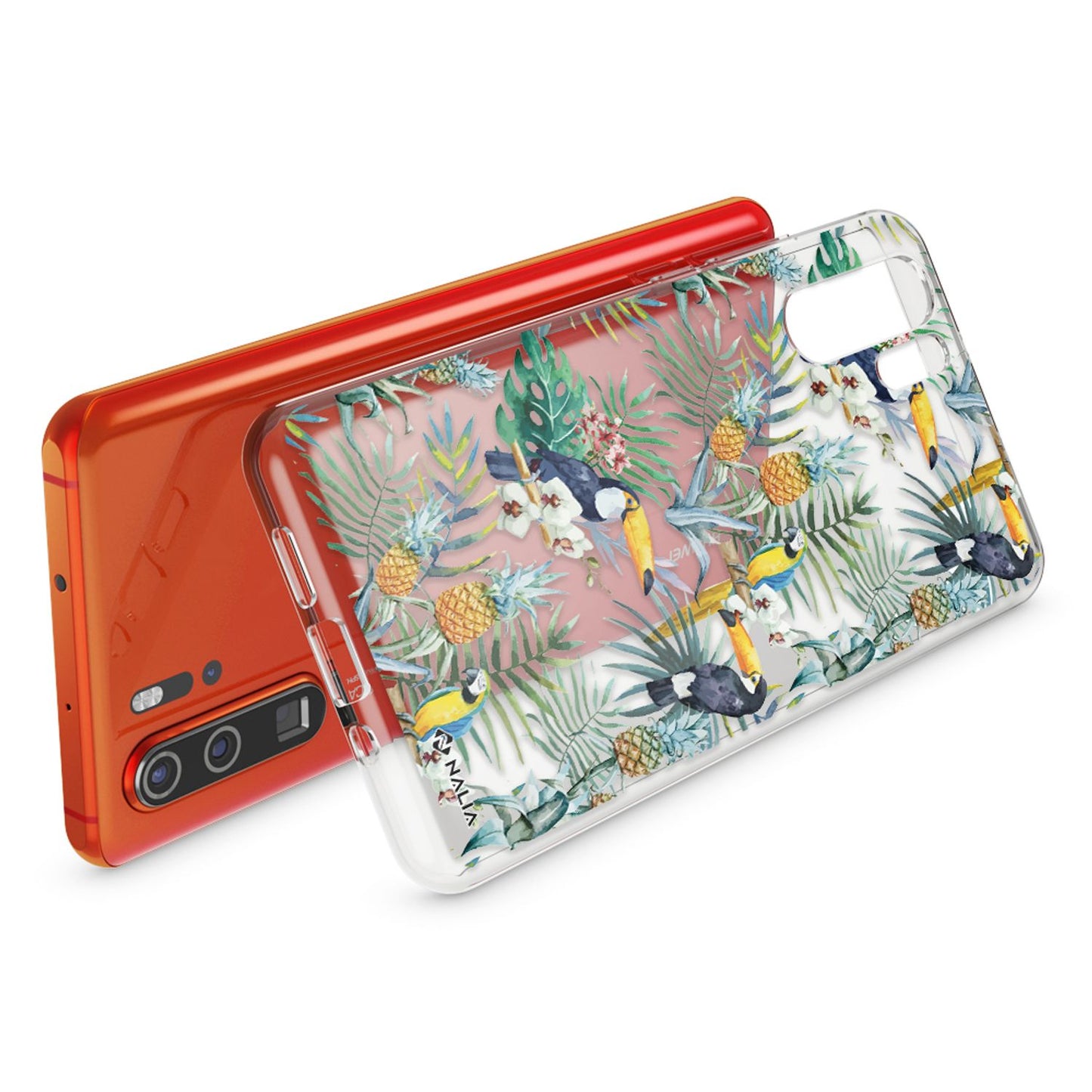 NALIA Hülle kompatibel mit Huawei P30 Pro, Motiv Handyhülle Ultra-Slim Silikon Case Crystal Cover Schutzhülle Durchsichtig, Dünne Handy-Tasche Backcover Transparent Bumper