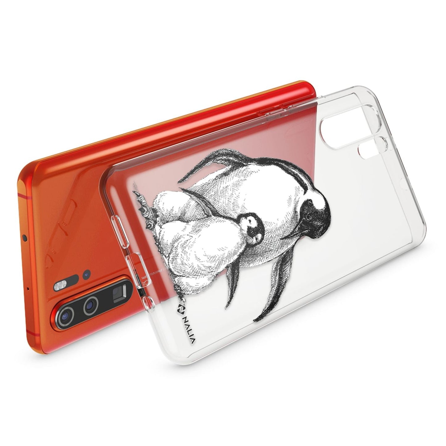 NALIA Hülle kompatibel mit Huawei P30 Pro, Motiv Handyhülle Ultra-Slim Silikon Case Crystal Cover Schutzhülle Durchsichtig, Dünne Handy-Tasche Backcover Transparent Bumper