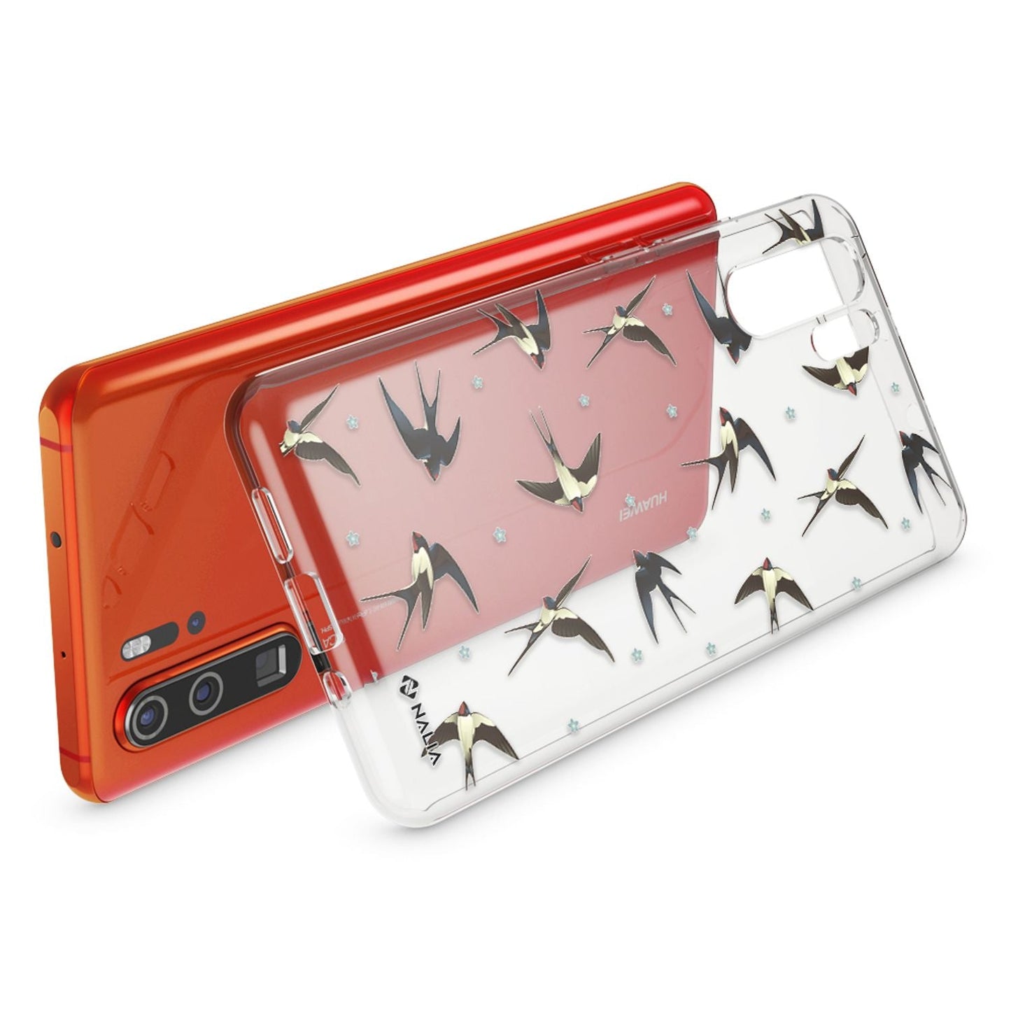 NALIA Hülle kompatibel mit Huawei P30 Pro, Motiv Handyhülle Ultra-Slim Silikon Case Crystal Cover Schutzhülle Durchsichtig, Dünne Handy-Tasche Backcover Transparent Bumper