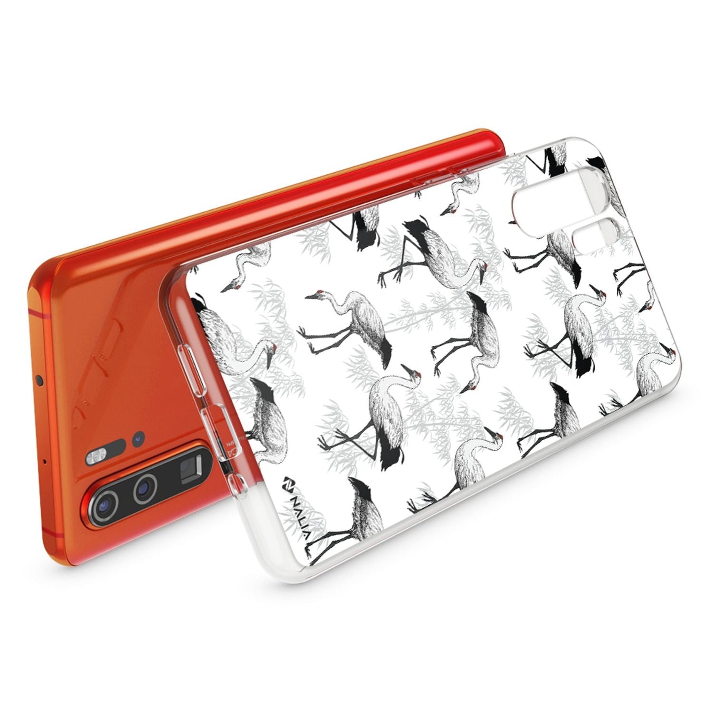 NALIA Hülle kompatibel mit Huawei P30 Pro, Motiv Handyhülle Ultra-Slim Silikon Case Crystal Cover Schutzhülle Durchsichtig, Dünne Handy-Tasche Backcover Transparent Bumper