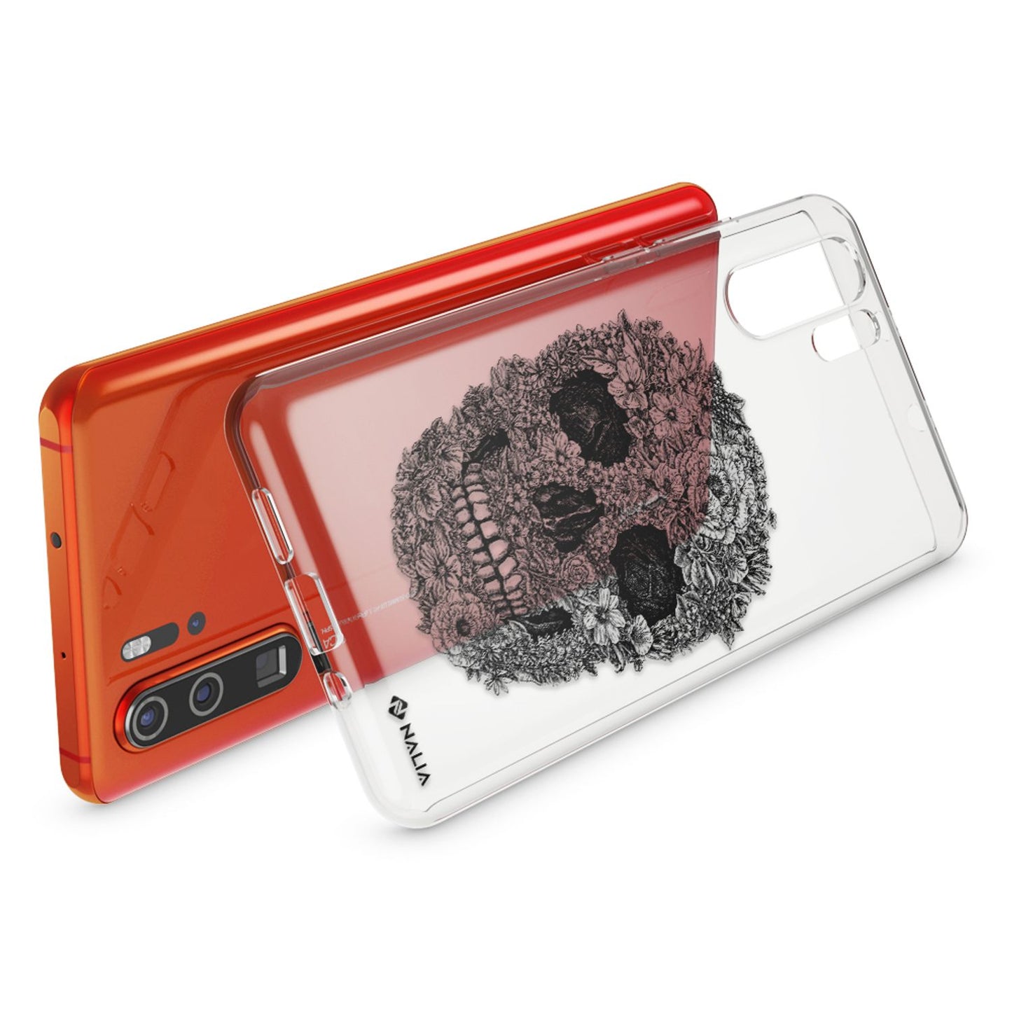 NALIA Hülle kompatibel mit Huawei P30 Pro, Motiv Handyhülle Ultra-Slim Silikon Case Crystal Cover Schutzhülle Durchsichtig, Dünne Handy-Tasche Backcover Transparent Bumper