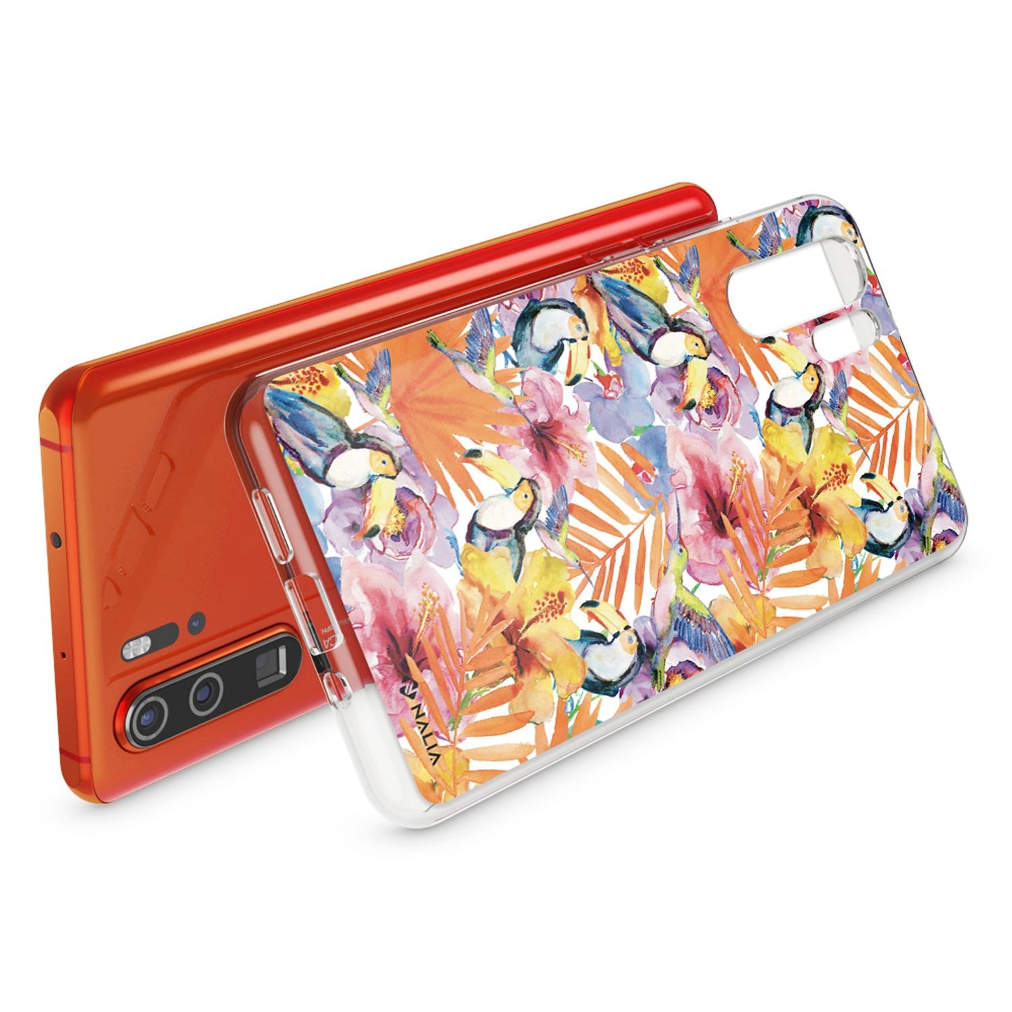 NALIA Hülle kompatibel mit Huawei P30 Pro, Motiv Handyhülle Ultra-Slim Silikon Case Crystal Cover Schutzhülle Durchsichtig, Dünne Handy-Tasche Backcover Transparent Bumper