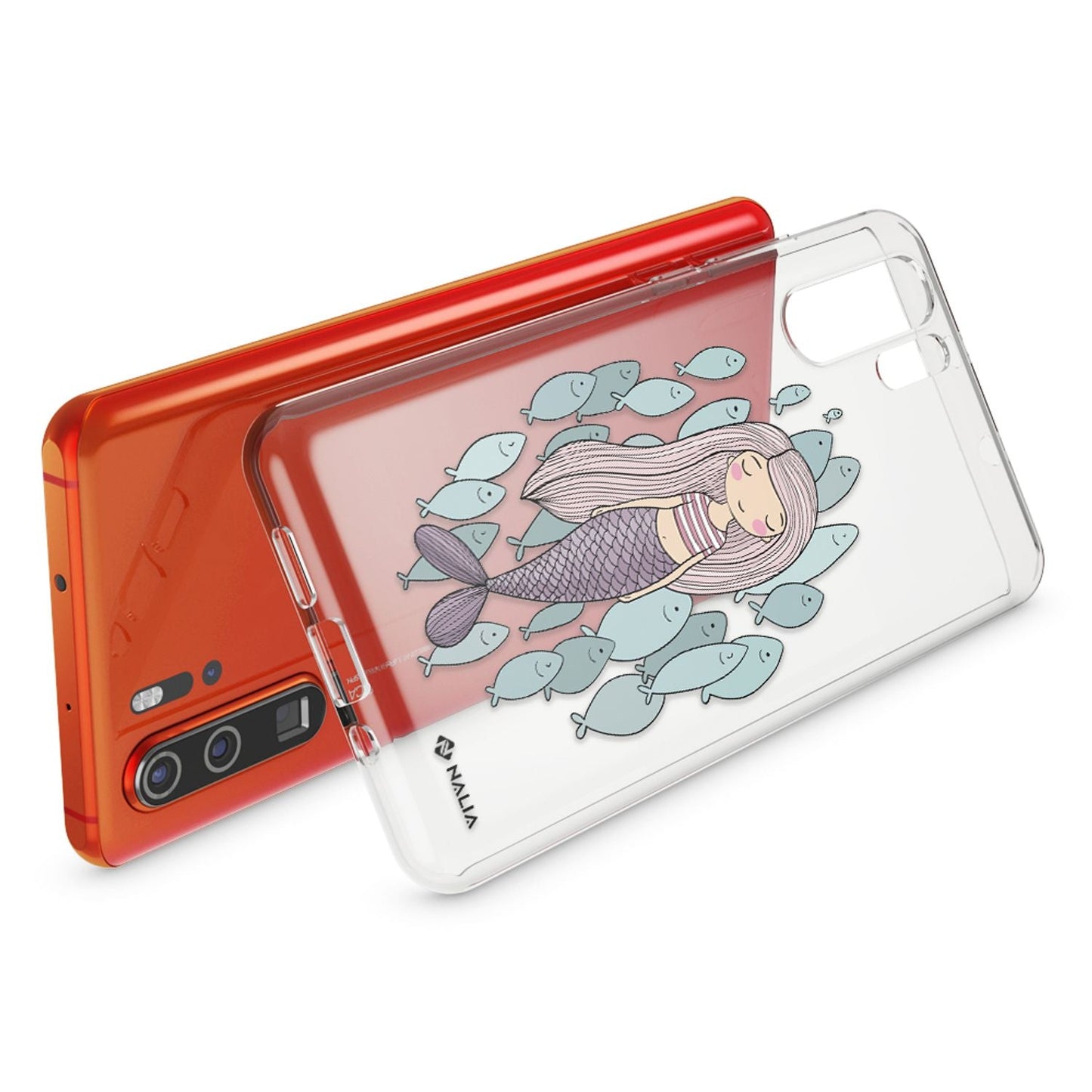 NALIA Hülle kompatibel mit Huawei P30 Pro, Motiv Handyhülle Ultra-Slim Silikon Case Crystal Cover Schutzhülle Durchsichtig, Dünne Handy-Tasche Backcover Transparent Bumper