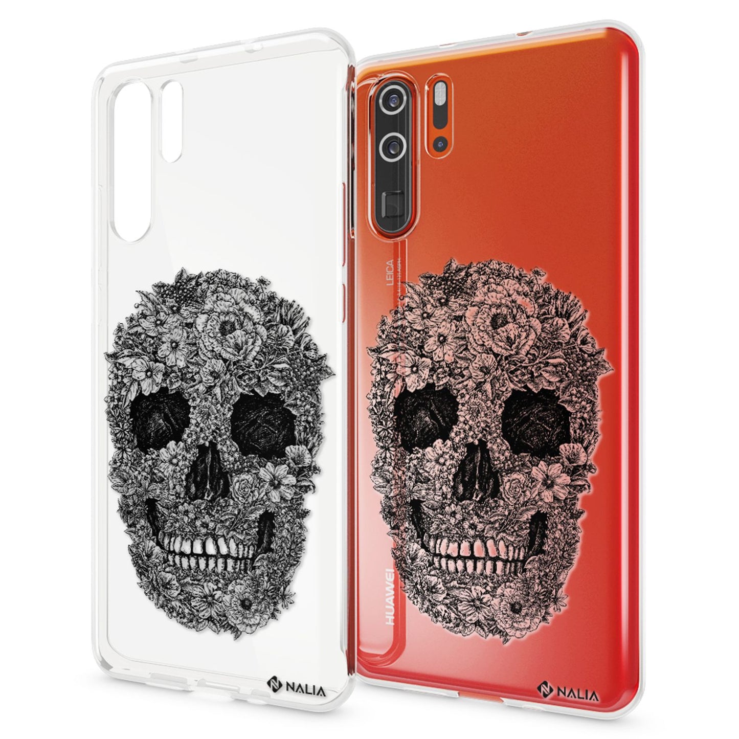 NALIA Hülle kompatibel mit Huawei P30 Pro, Motiv Handyhülle Ultra-Slim Silikon Case Crystal Cover Schutzhülle Durchsichtig, Dünne Handy-Tasche Backcover Transparent Bumper
