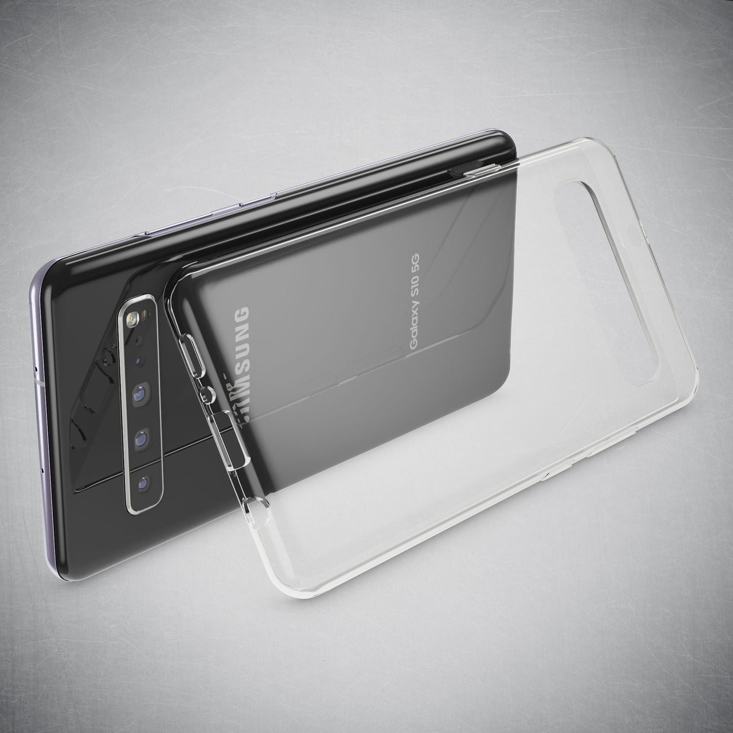 NALIA Transparente Silikonhülle für Samsung Galaxy S10 5G – Anti-Gelb & Rutschfest – GLAZE (Handyhülle Kristallklar, Schlank & Stoßfest) – Marke aus Berlin