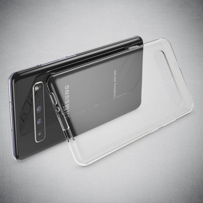 NALIA Transparente Silikonhülle für Samsung Galaxy S10 5G – Anti-Gelb & Rutschfest – GLAZE (Handyhülle Kristallklar, Schlank & Stoßfest) – Marke aus Berlin