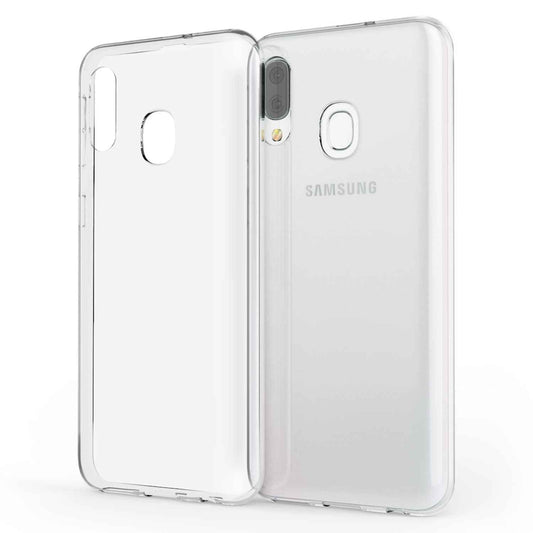 NALIA Handyhülle kompatibel mit Samsung Galaxy A20e Hülle, Dünne Durchsichtige Silikon Schutzhülle Phone Case Soft Cover, Ultra-Slim Bumper Gummi Handy-Tasche Skin Etui Schale Klar Weich - Transparent