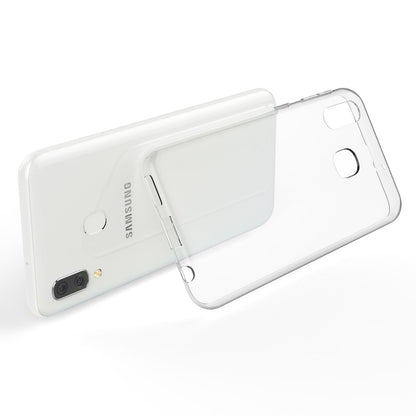 NALIA Handyhülle kompatibel mit Samsung Galaxy A20e Hülle, Dünne Durchsichtige Silikon Schutzhülle Phone Case Soft Cover, Ultra-Slim Bumper Gummi Handy-Tasche Skin Etui Schale Klar Weich - Transparent