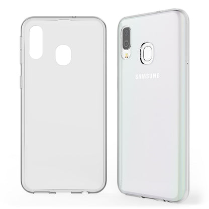 NALIA Handyhülle kompatibel mit Samsung Galaxy A20e Hülle, Dünne Durchsichtige Silikon Schutzhülle Phone Case Soft Cover, Ultra-Slim Bumper Gummi Handy-Tasche Skin Etui Schale Klar Weich - Transparent