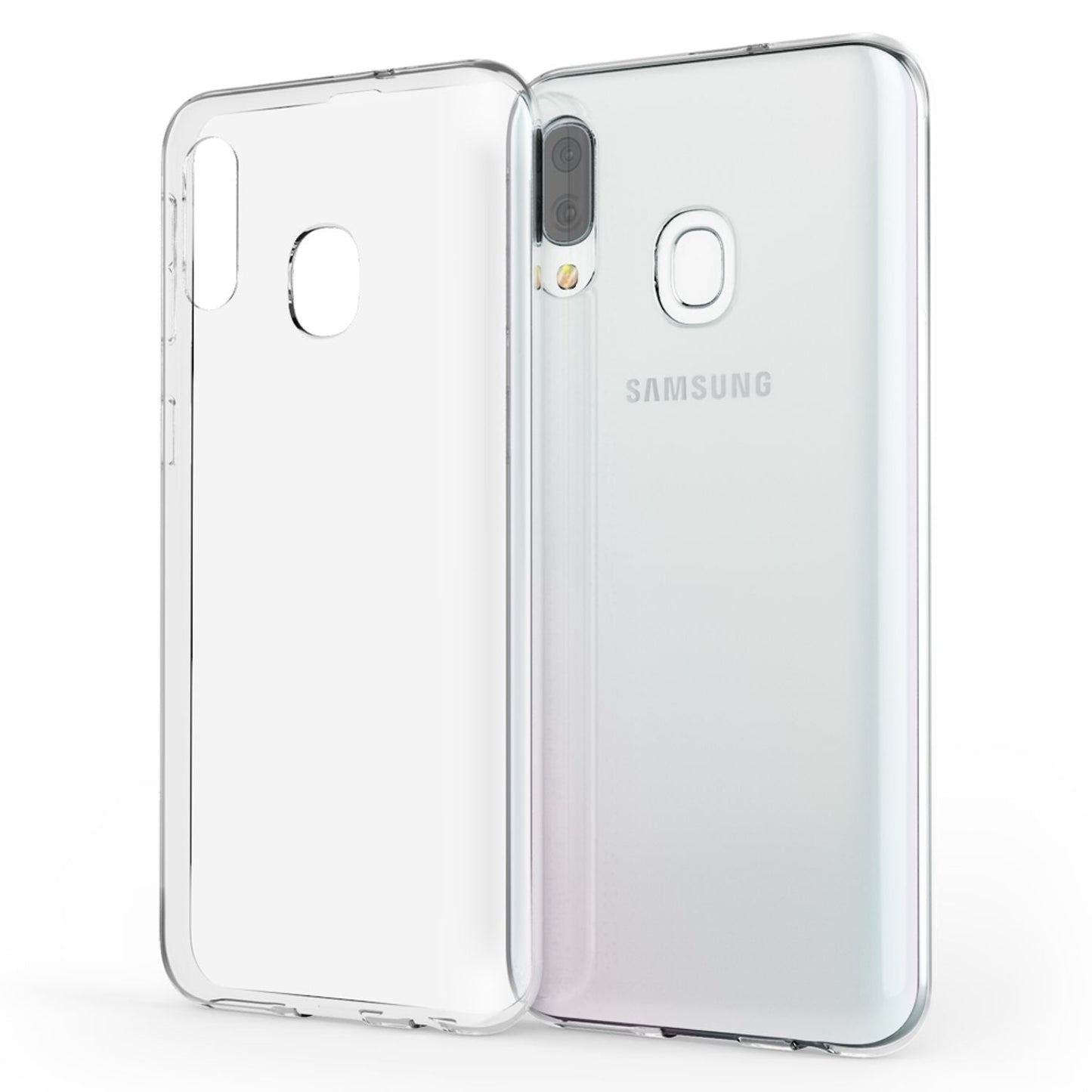 NALIA Transparente Silikonhülle für Samsung Galaxy A40 – Anti-Gelb & Rutschfest – GLAZE (Handyhülle Kristallklar, Schlank & Stoßfest) – Marke aus Berlin