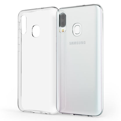 NALIA Transparente Silikonhülle für Samsung Galaxy A40 – Anti-Gelb & Rutschfest – GLAZE (Handyhülle Kristallklar, Schlank & Stoßfest) – Marke aus Berlin