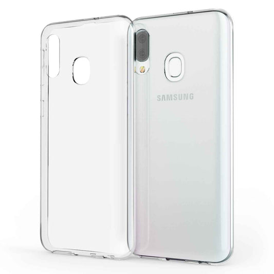 NALIA Transparente Silikonhülle für Samsung Galaxy A40 – Anti-Gelb & Rutschfest – GLAZE (Handyhülle Kristallklar, Schlank & Stoßfest) – Marke aus Berlin