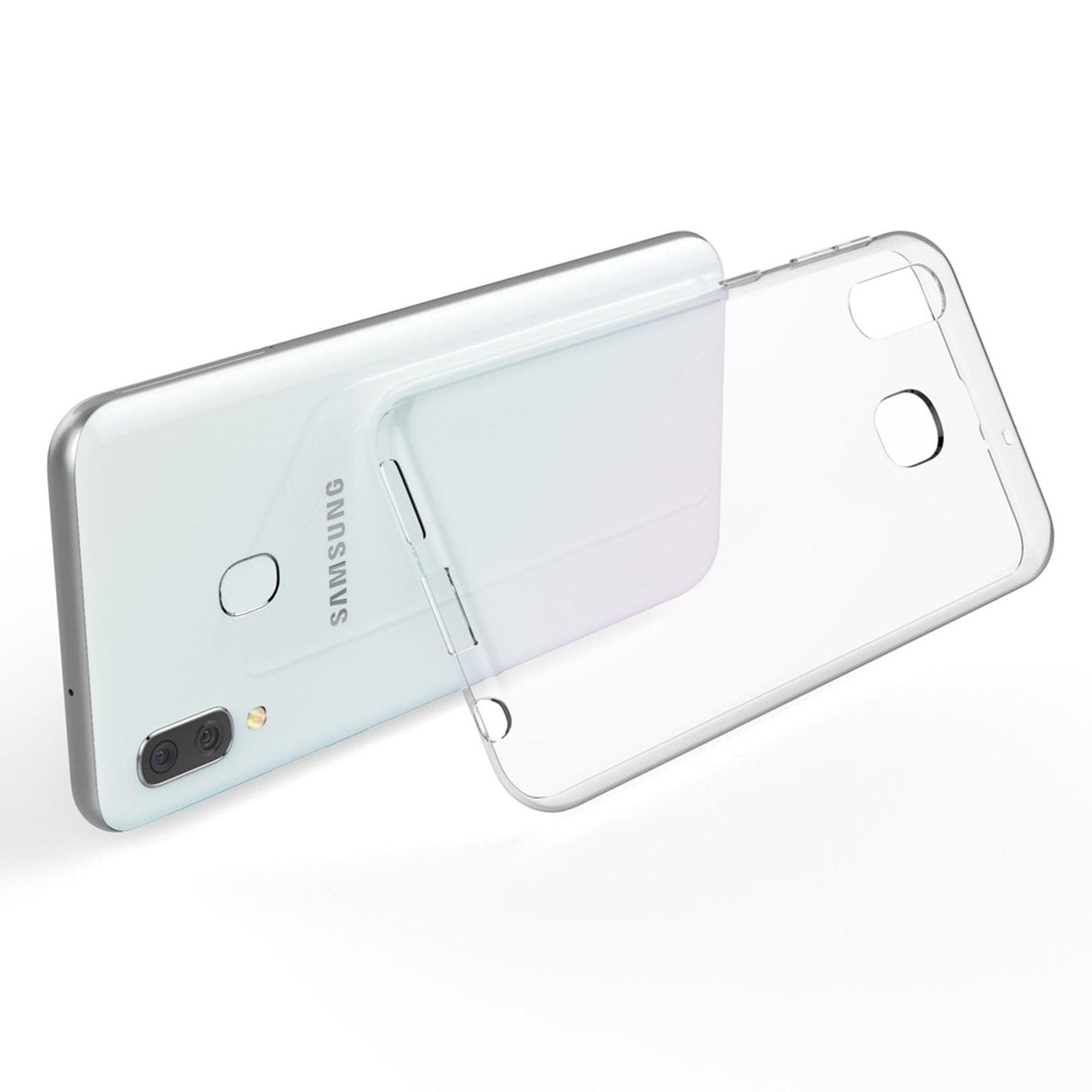 NALIA Transparente Silikonhülle für Samsung Galaxy A40 – Anti-Gelb & Rutschfest – GLAZE (Handyhülle Kristallklar, Schlank & Stoßfest) – Marke aus Berlin