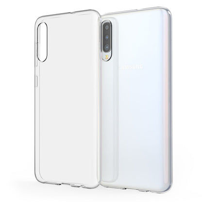NALIA Transparente Silikonhülle für Samsung Galaxy A50 – Anti-Gelb & Rutschfest – GLAZE (Handyhülle Kristallklar, Schlank & Stoßfest) – Marke aus Berlin