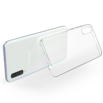 NALIA Transparente Silikonhülle für Samsung Galaxy A50 – Anti-Gelb & Rutschfest – GLAZE (Handyhülle Kristallklar, Schlank & Stoßfest) – Marke aus Berlin