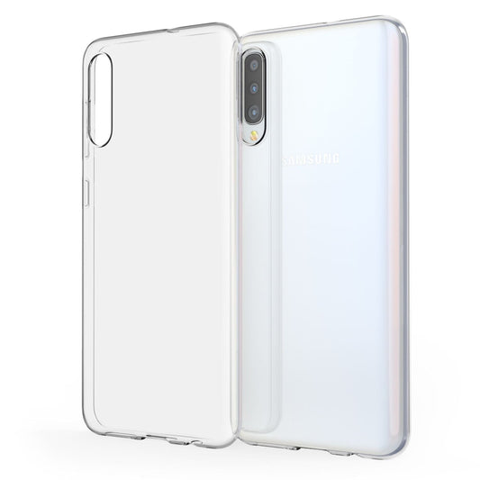NALIA Transparente Silikonhülle für Samsung Galaxy A70 – Anti-Gelb & Rutschfest – GLAZE (Handyhülle Kristallklar, Schlank & Stoßfest) – Marke aus Berlin