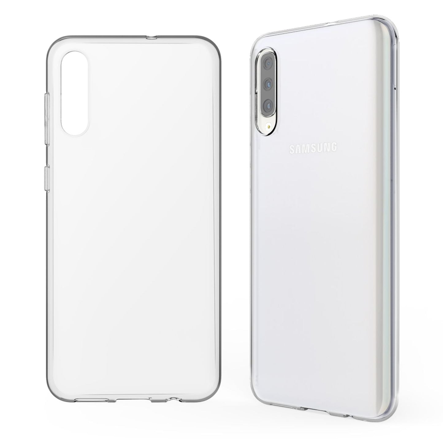 NALIA Transparente Silikonhülle für Samsung Galaxy A70 – Anti-Gelb & Rutschfest – GLAZE (Handyhülle Kristallklar, Schlank & Stoßfest) – Marke aus Berlin