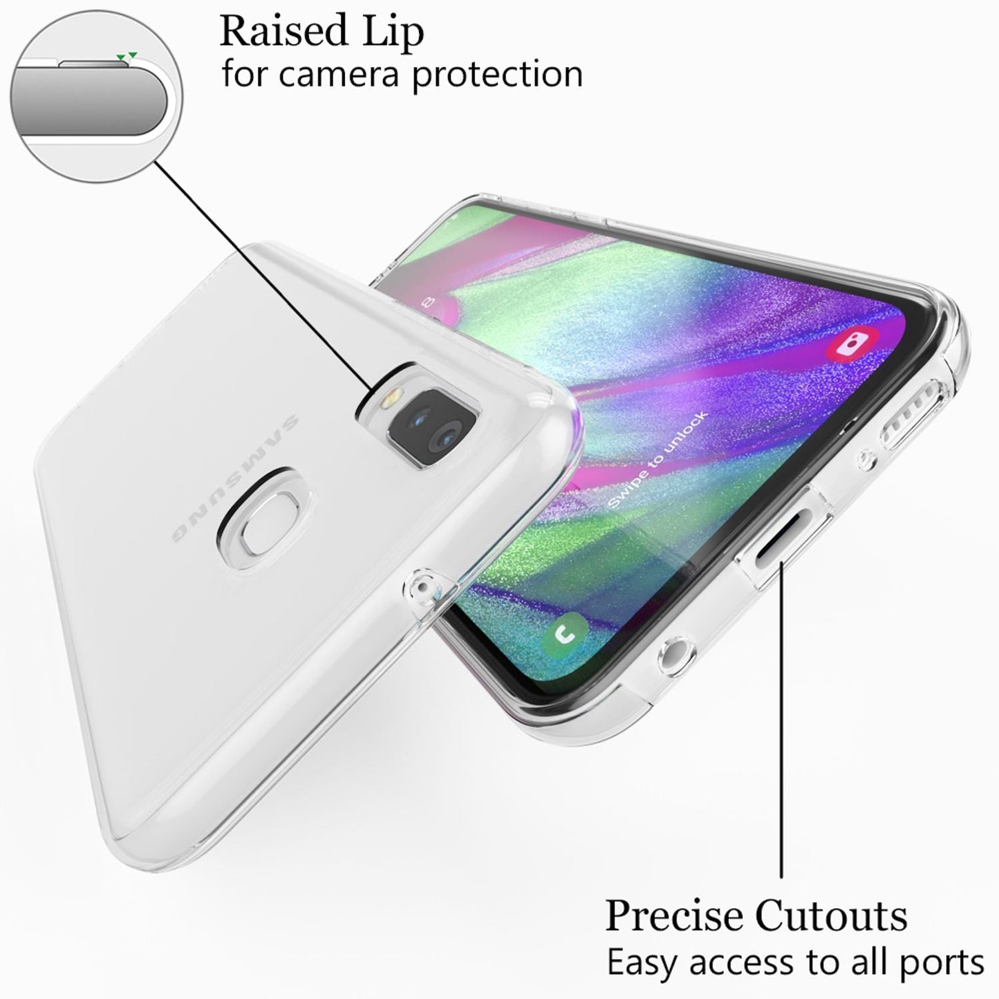 NALIA 360° Hülle für Samsung Galaxy A20e – Vorne & Hinten Schutz – 360GUARD (Full-Body Case) – Marke aus Berlin
