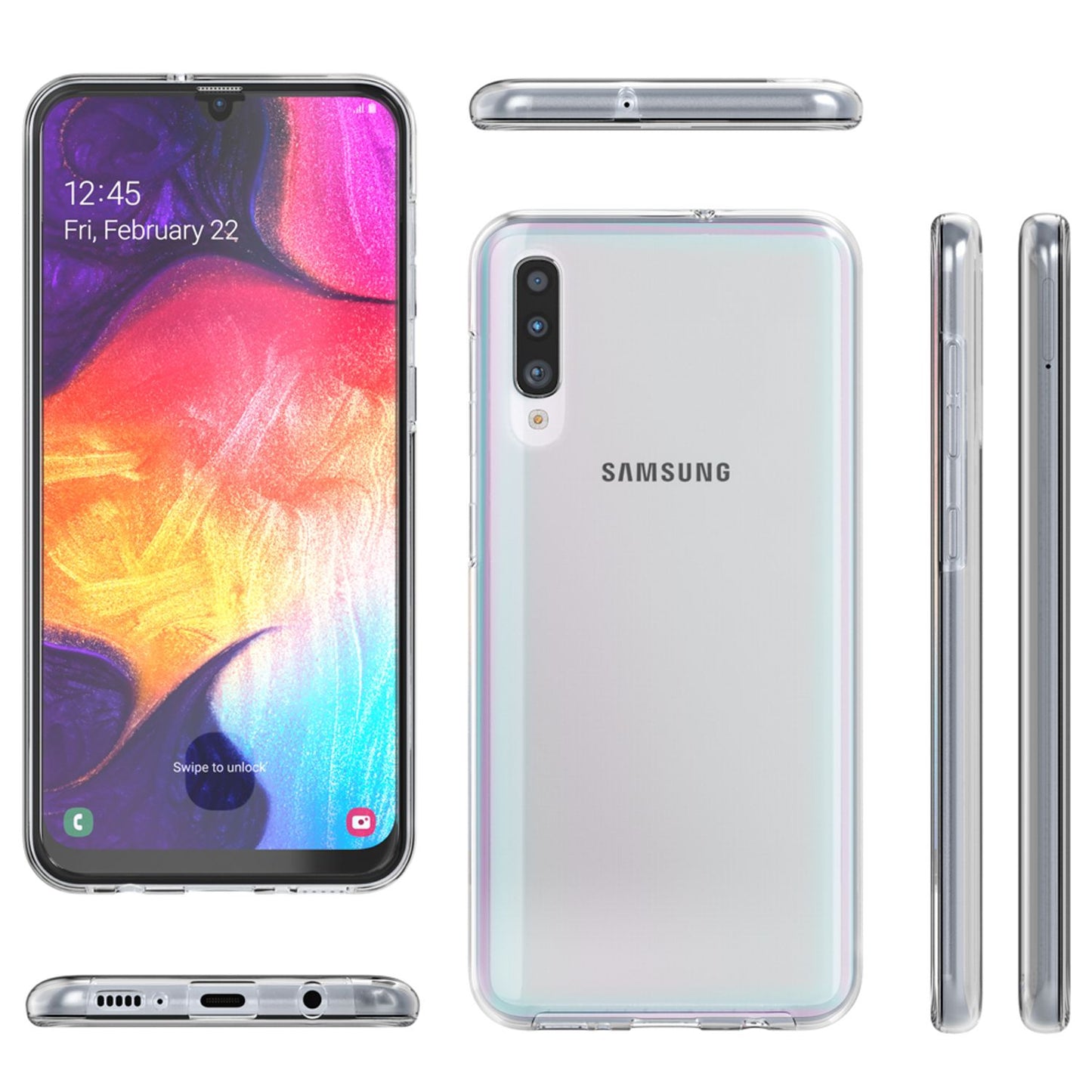 NALIA 360° Hülle für Samsung Galaxy A70 – Vorne & Hinten Schutz – 360GUARD (Full-Body Case) – Marke aus Berlin
