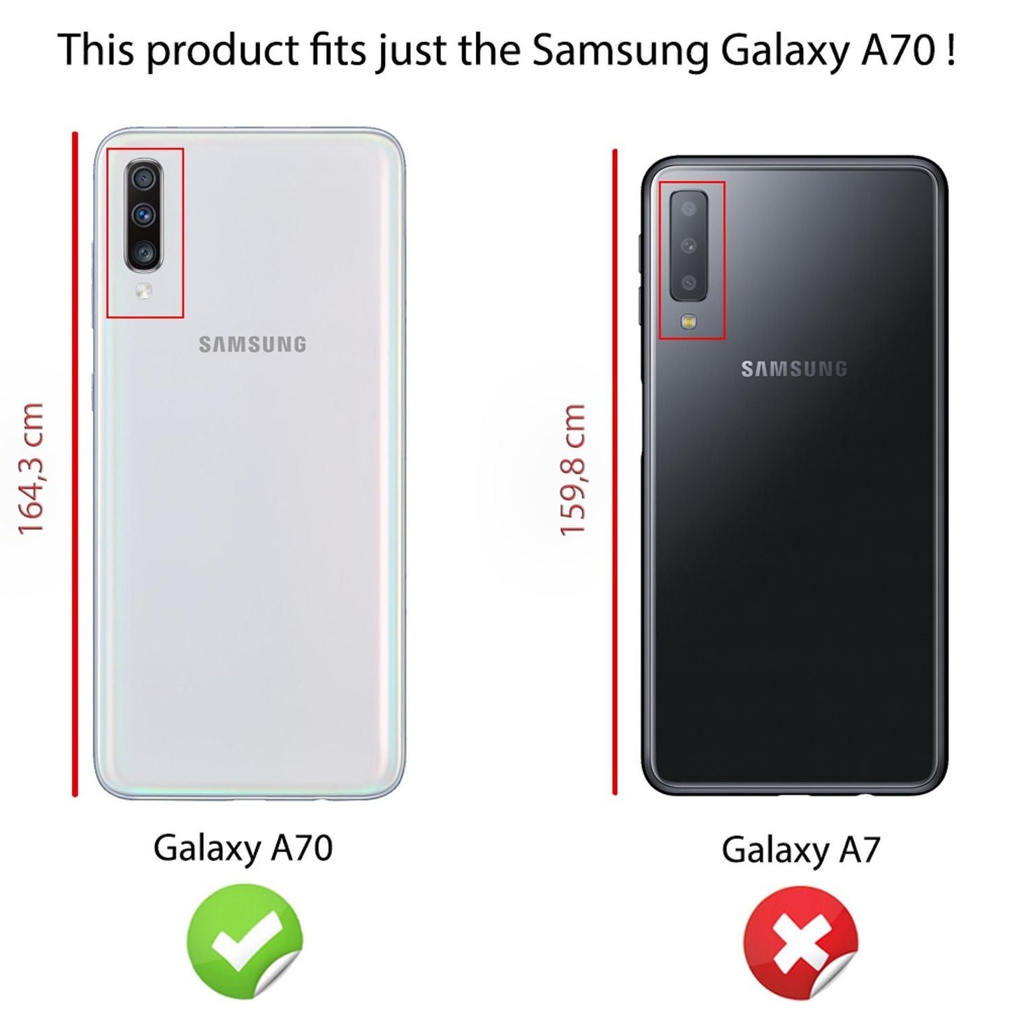 NALIA 360° Hülle für Samsung Galaxy A70 – Vorne & Hinten Schutz – 360GUARD (Full-Body Case) – Marke aus Berlin