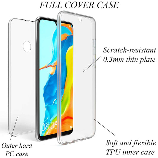 NALIA 360° Hülle für Huawei P30 Lite – Vorne & Hinten Schutz – 360GUARD (Full-Body Case) – Marke aus Berlin