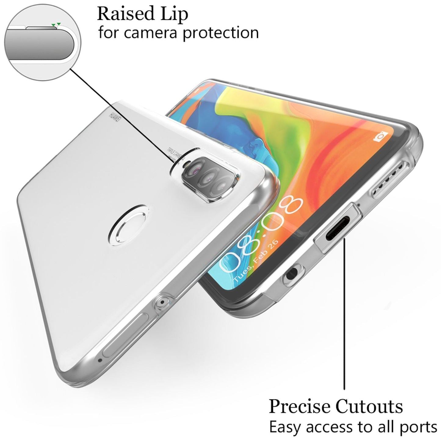 NALIA 360° Hülle für Huawei P30 Lite – Vorne & Hinten Schutz – 360GUARD (Full-Body Case) – Marke aus Berlin