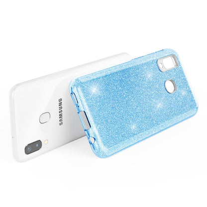 NALIA Glitzerhülle für Samsung Galaxy A40 – Funkelnder Glitzer-Look & Grip – SHINEPOP (Silikon Case) – Marke aus Berlin
