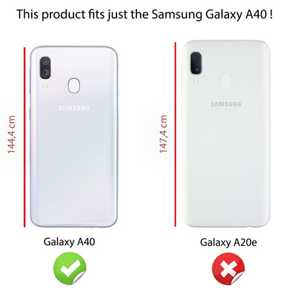 NALIA Glitzerhülle für Samsung Galaxy A40 – Funkelnder Glitzer-Look & Grip – SHINEPOP (Silikon Case) – Marke aus Berlin