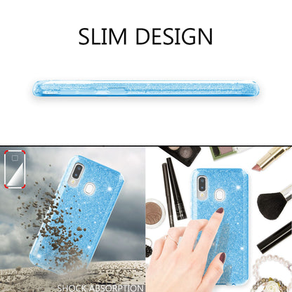 NALIA Glitzerhülle für Samsung Galaxy A40 – Funkelnder Glitzer-Look & Grip – SHINEPOP (Silikon Case) – Marke aus Berlin