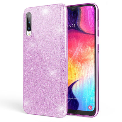 NALIA Glitzerhülle für Samsung Galaxy A50 – Funkelnder Glitzer-Look & Grip – SHINEPOP (Silikon Case) – Marke aus Berlin