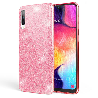 NALIA Glitzerhülle für Samsung Galaxy A50 – Funkelnder Glitzer-Look & Grip – SHINEPOP (Silikon Case) – Marke aus Berlin