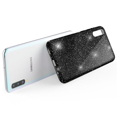 NALIA Glitzerhülle für Samsung Galaxy A50 – Funkelnder Glitzer-Look & Grip – SHINEPOP (Silikon Case) – Marke aus Berlin