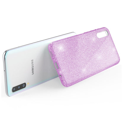 NALIA Glitzerhülle für Samsung Galaxy A50 – Funkelnder Glitzer-Look & Grip – SHINEPOP (Silikon Case) – Marke aus Berlin
